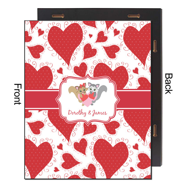 Cute Squirrel Couple 16x20 Wood Print - Front & Back View