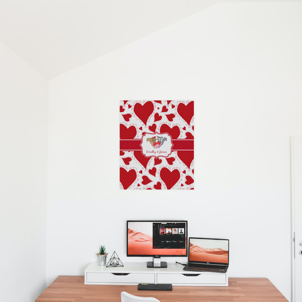 Cute Squirrel Couple 20x24 - Matte Poster - On the Wall