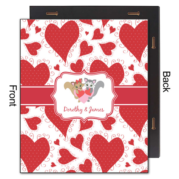 Cute Squirrel Couple 20x24 Wood Print - Front & Back View