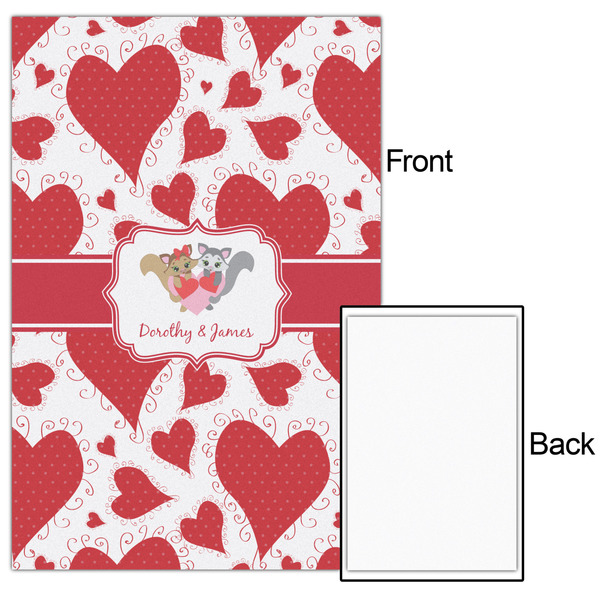 Cute Squirrel Couple 20x30 - Matte Poster - Front & Back