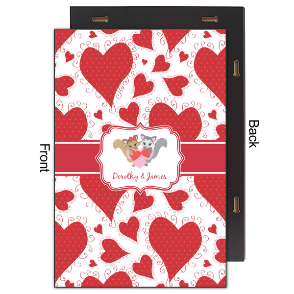 Cute Squirrel Couple 20x30 Wood Print - Front & Back View