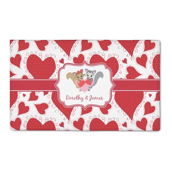 Custom Cute Squirrel Couple 3' x 5' Indoor Area Rug (Personalized)