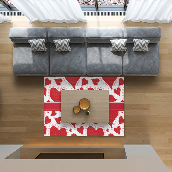 Cute Squirrel Couple 5'x7' Indoor Area Rugs - IN CONTEXT