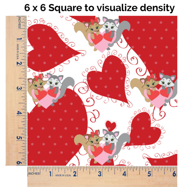 Cute Squirrel Couple 6x6 Swatch of Fabric