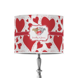Cute Squirrel Couple 8" Drum Lamp Shade - Poly-film (Personalized)