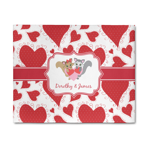 Custom Cute Squirrel Couple 8' x 10' Indoor Area Rug (Personalized)