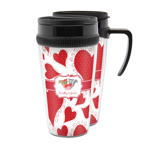 Custom Cute Squirrel Couple Acrylic Travel Mug (Personalized)