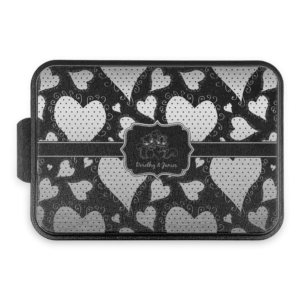 Cute Squirrel Couple Aluminum Baking Pan - Black Lid - FRONT