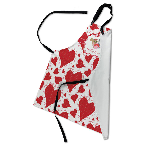 Cute Squirrel Couple Apron - Folded