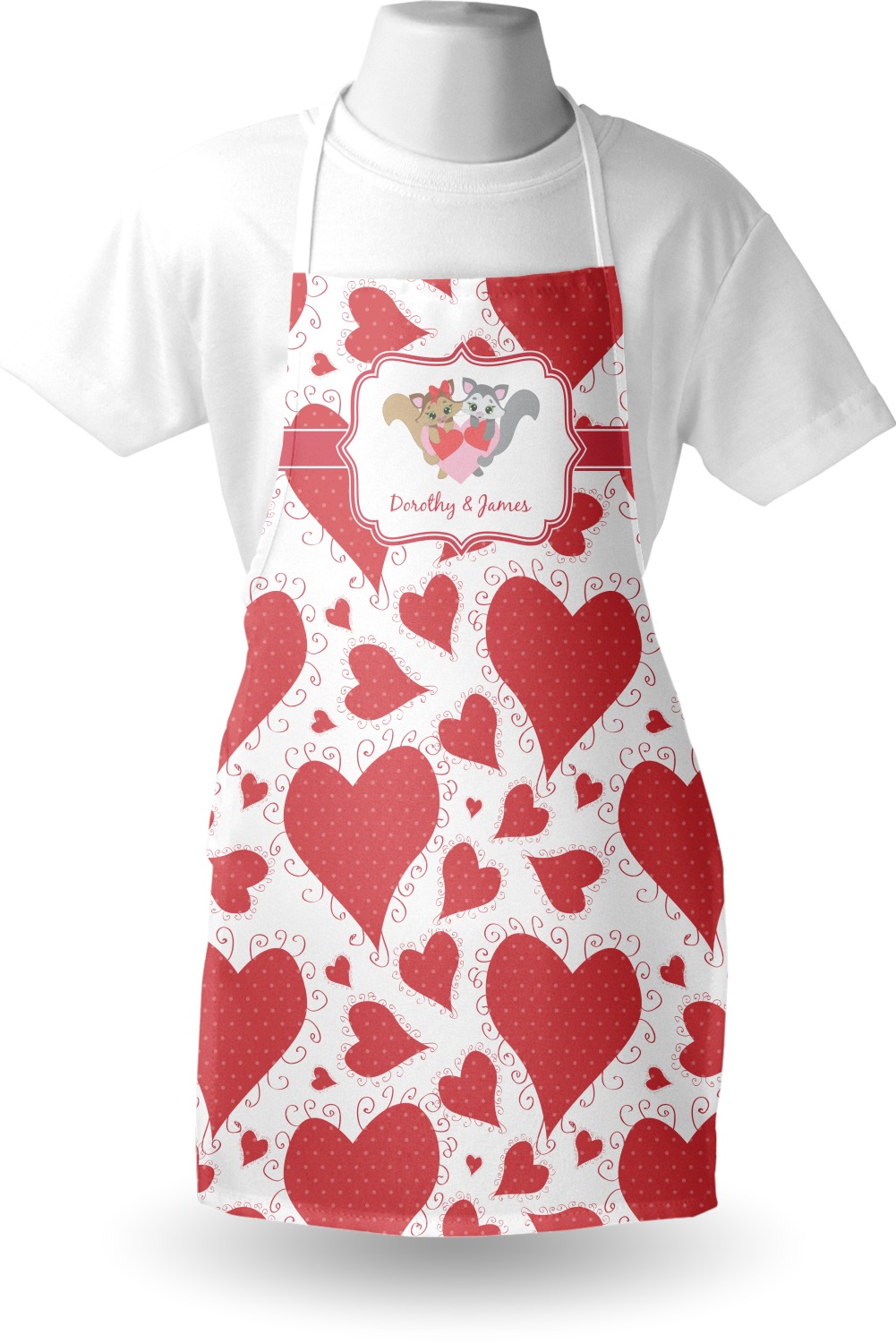Cute Raccoon Couple Apron (Personalized) YouCustomizeIt