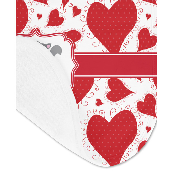 Cute Squirrel Couple Baby Bib - AFT detail