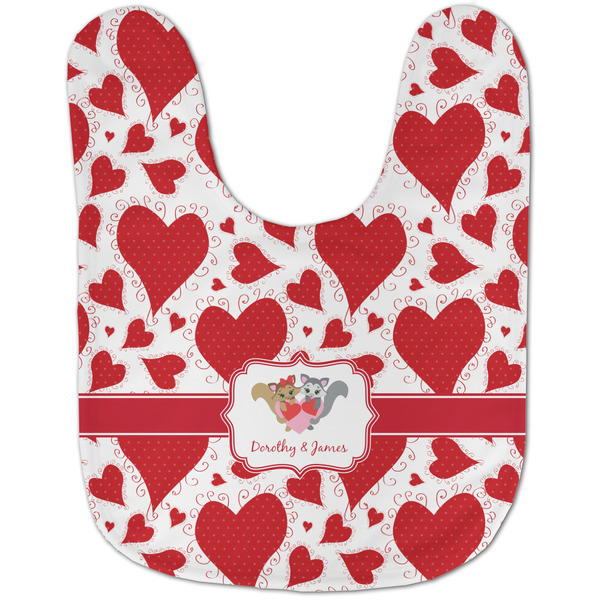 Cute Squirrel Couple Baby Bib - AFT flat