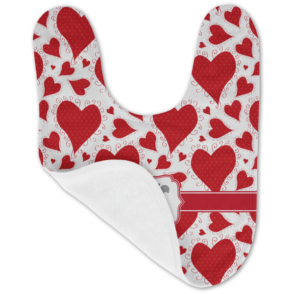 Cute Squirrel Couple Baby Bib - AFT folded