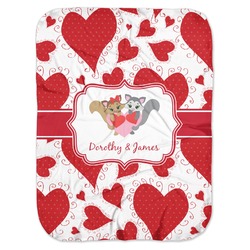 Cute Squirrel Couple Baby Swaddling Blanket (Personalized)
