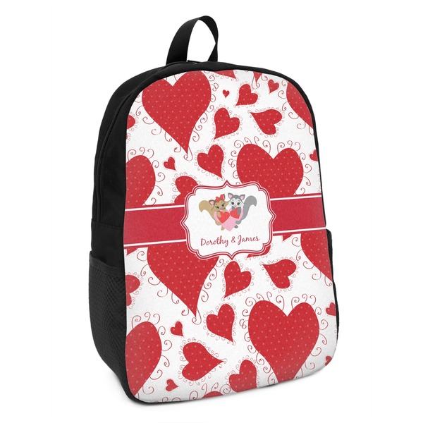 Custom Cute Squirrel Couple Kids Backpack (Personalized)