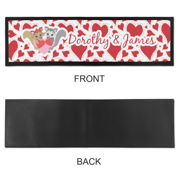 Cute Squirrel Couple Bar Mat - Large - APPROVAL