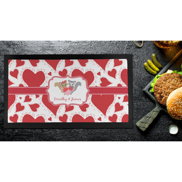 Cute Squirrel Couple Bar Mat - Small - LIFESTYLE