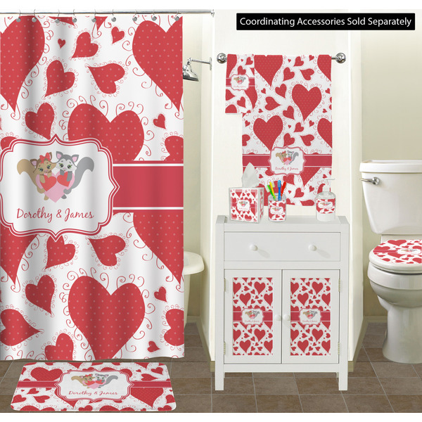 Cute Racoon Couple Bathroom Scene