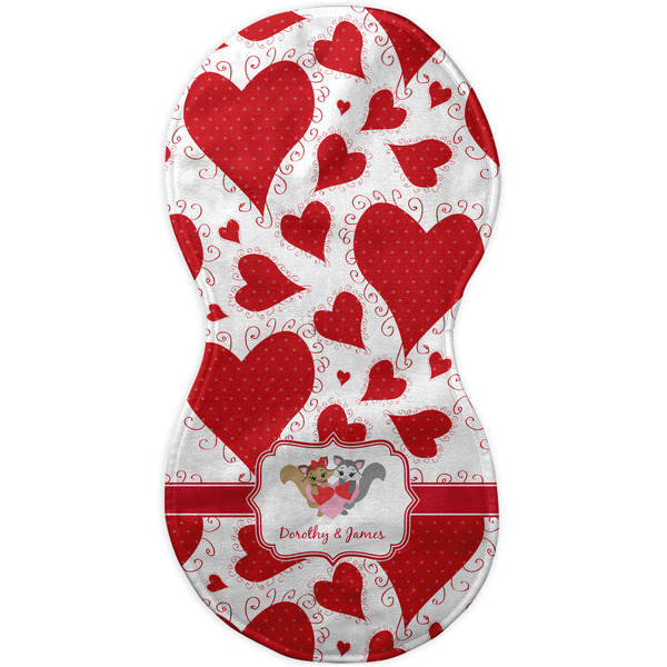 Cute Squirrel Couple Burp Peanut Shaped Flat