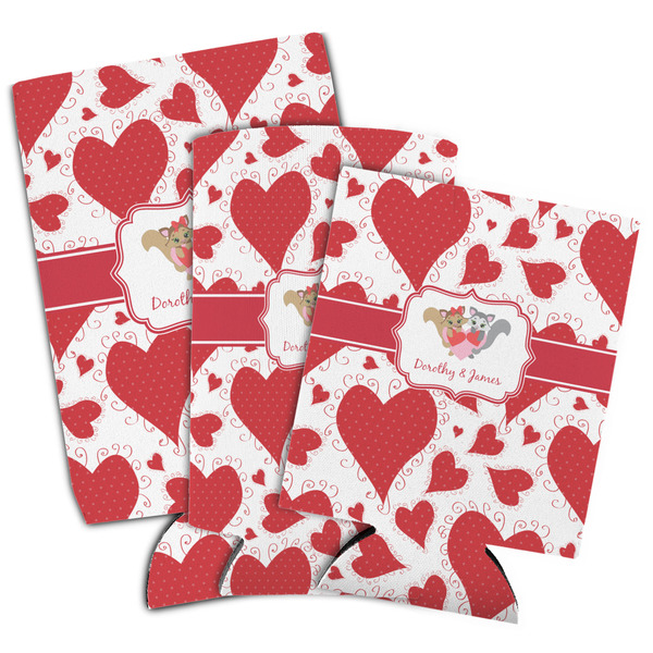 Cute Squirrel Couple Can Coolers - PARENT/MAIN