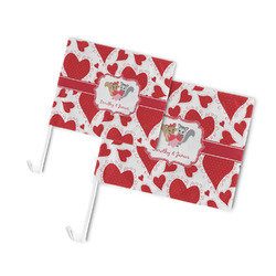 Cute Squirrel Couple Car Flag (Personalized)