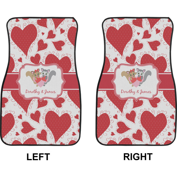 Cute Squirrel Couple Car Mat Front - Approval