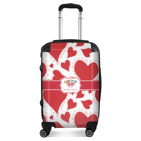 Custom Cute Squirrel Couple Suitcase - 20" Carry On (Personalized)