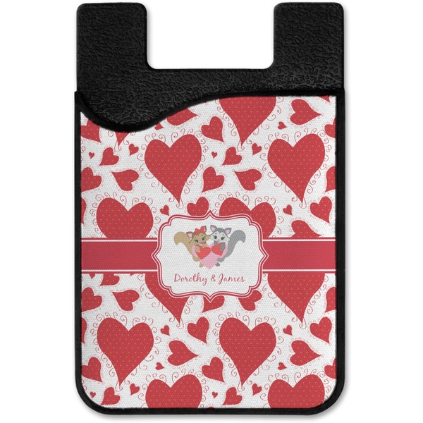 Cute Squirrel Couple Cell Phone Credit Card Holder