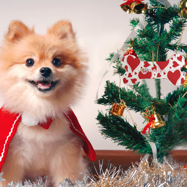 Cute Squirrel Couple Ceramic Flat Ornament - Bone (LIFESTYLE)