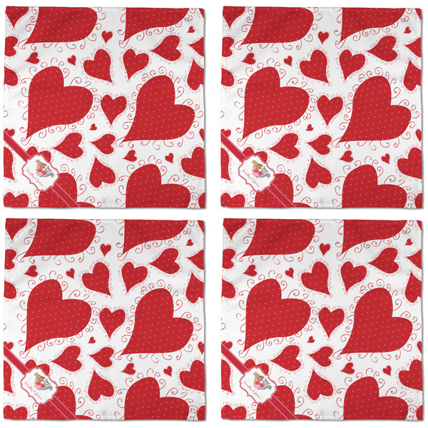 Cute Squirrel Couple Cloth Napkins - Personalized Dinner (APPROVAL) Set of 4