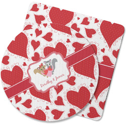 Cute Squirrel Couple Rubber Backed Coaster (Personalized)
