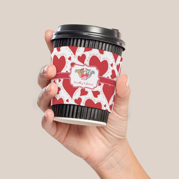 Cute Squirrel Couple Coffee Cup Sleeve - LIFESTYLE