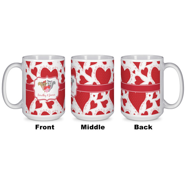 Cute Squirrel Couple Coffee Mug - 15 oz - White APPROVAL