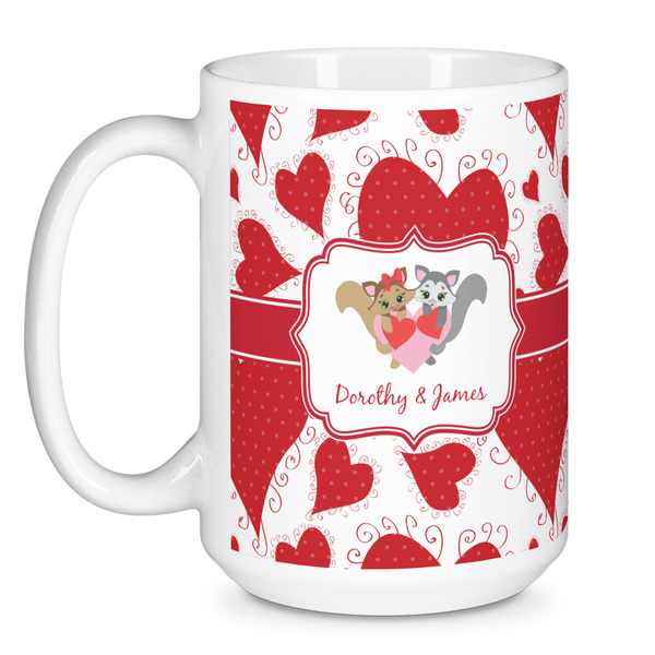 Cute Squirrel Couple Coffee Mug - 15 oz - White