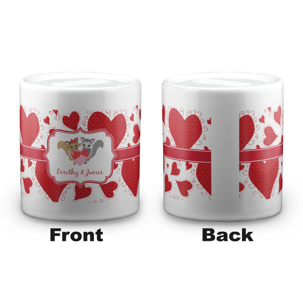 Cute Squirrel Couple Coin Bank - Apvl