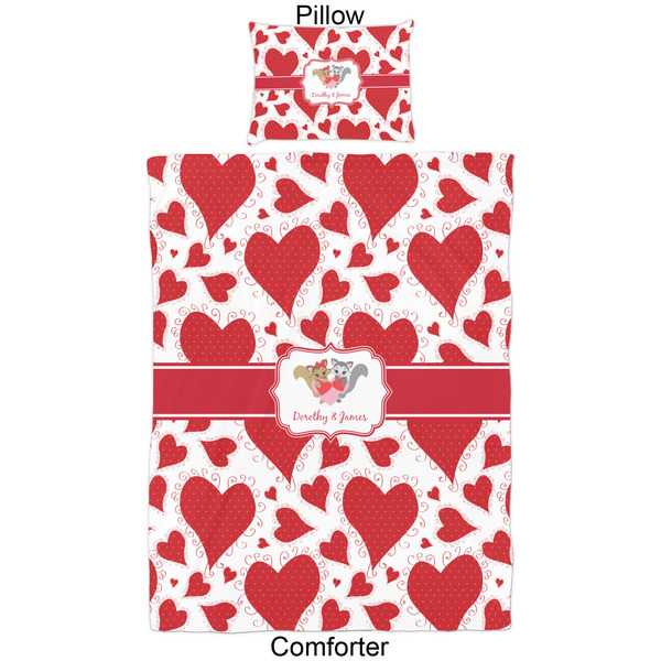 Cute Squirrel Couple Comforter Set - Twin - Approval