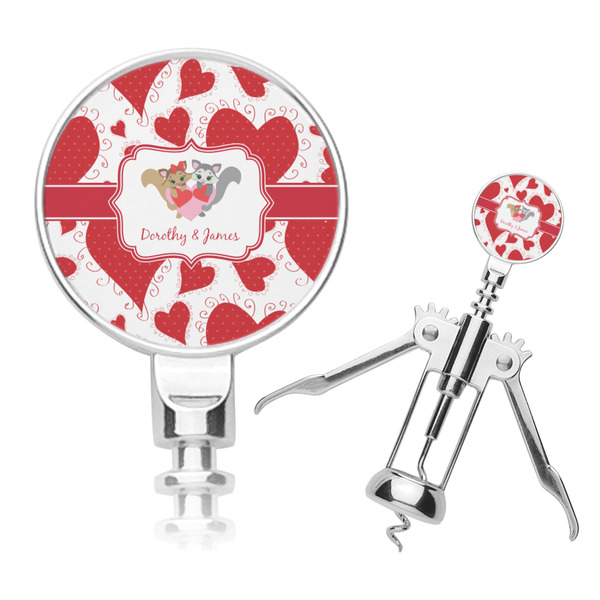 Custom Cute Squirrel Couple Corkscrew (Personalized)