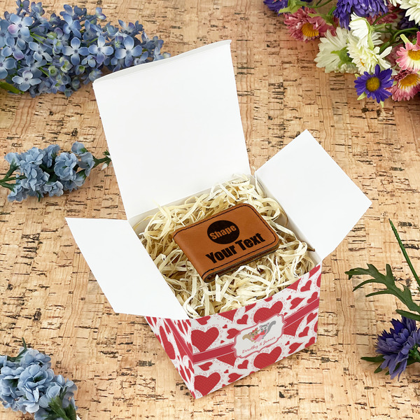 Cute Squirrel Couple Cubic Gift Box - In Context