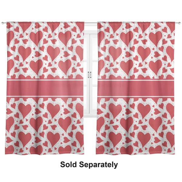 Cute Raccoon Couple Curtains