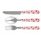 Cute Squirrel Couple Cutlery Set - FRONT