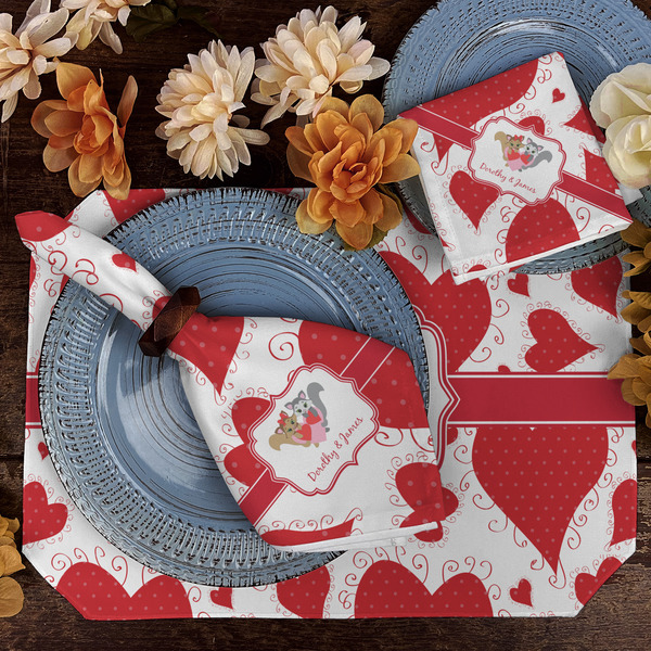 Cute Squirrel Couple Dining Set