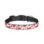 Cute Squirrel Couple Dog Collar - Large (Personalized)