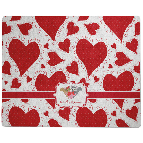 Cute Squirrel Couple Dog Food Mat - Large without Bowls