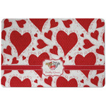 Cute Squirrel Couple Dog Food Mat w/ Couple's Names