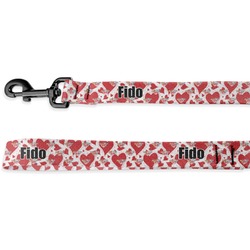 Cute Squirrel Couple Deluxe Dog Leash - 4 ft (Personalized)