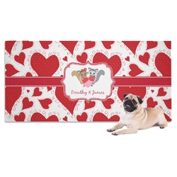 Cute Squirrel Couple Dog Towel (Personalized)