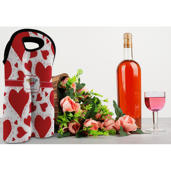 Cute Squirrel Couple Double Wine Tote - LIFESTYLE (new)