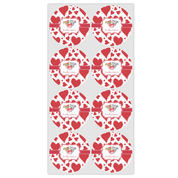 Cute Squirrel Couple Drink Topper - Medium - Set of 12