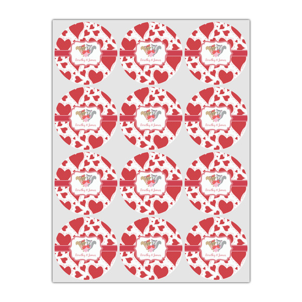 Cute Squirrel Couple Drink Topper - Small - Set of 12