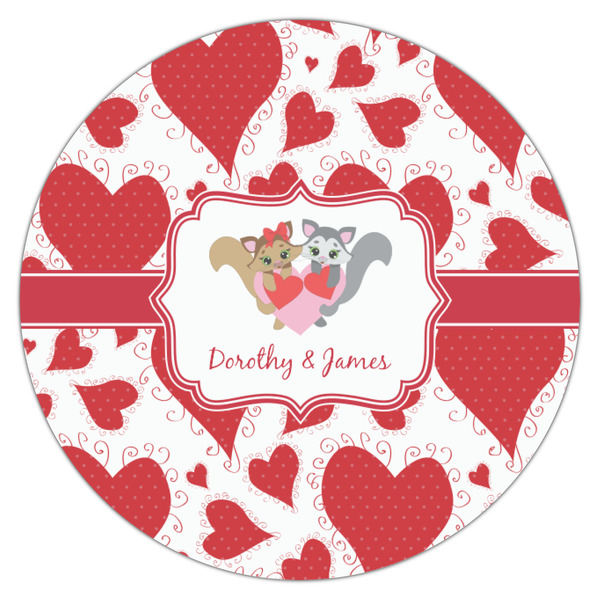 Cute Squirrel Couple Drink Topper - Small - Single